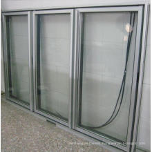 double 4mm Low E heated fridge glass door for freezer cooling room display cooler